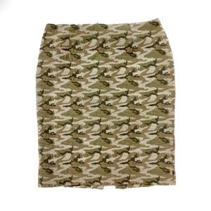 Nano Universe Camo Pencil Skirt - Size S